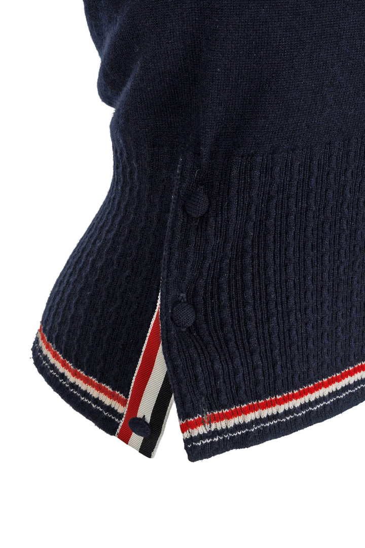 Thom Browne Size 36 Cashmere Short-Sleeve Turtleneck Sweater