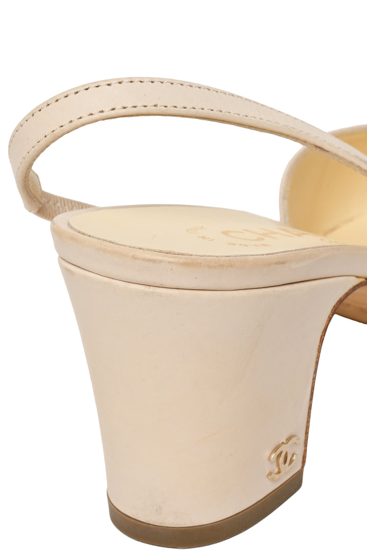 Chanel Size 37 Slingback Pumps