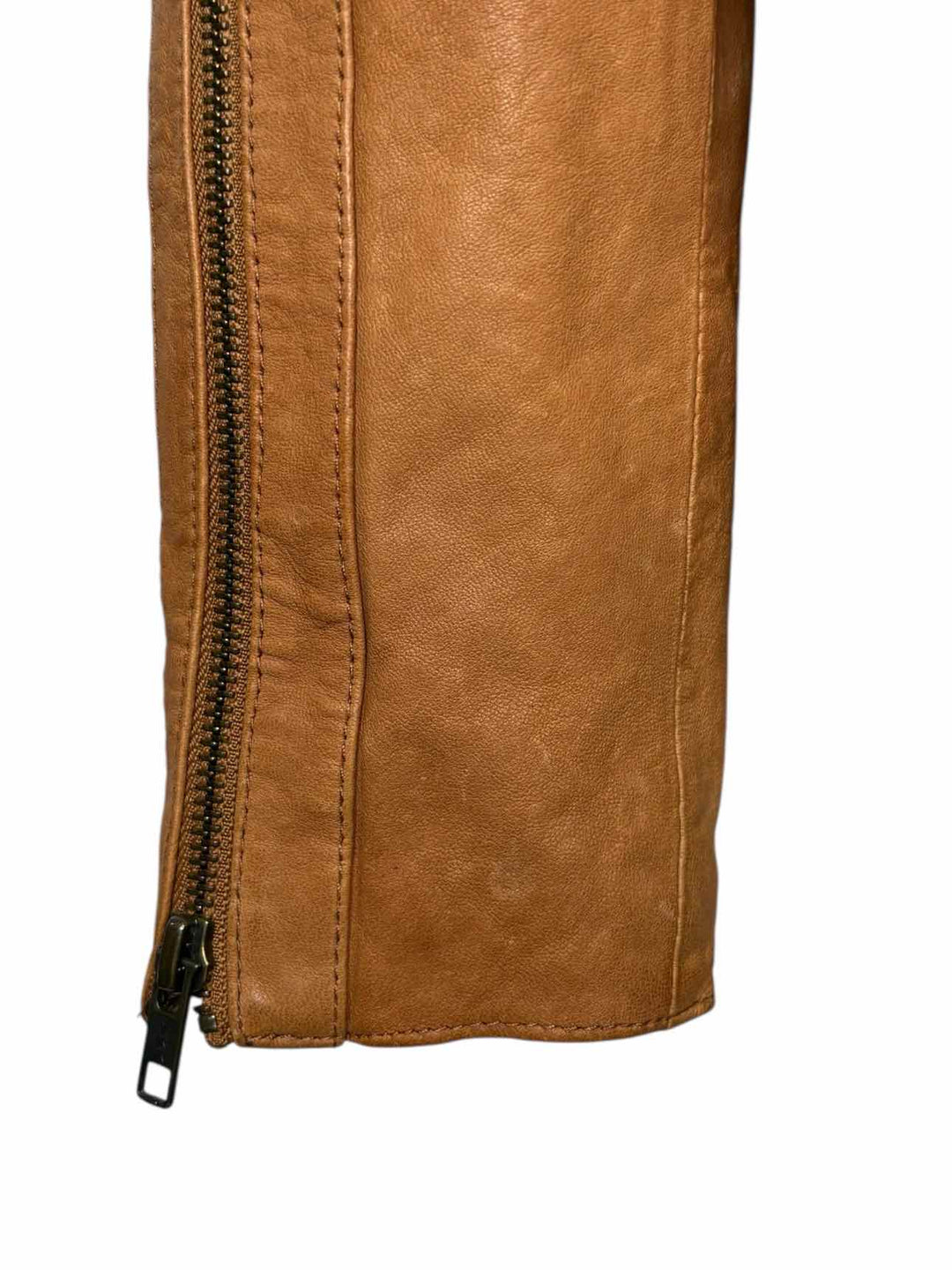 Mackage Tan Leather Moto Size S Jacket