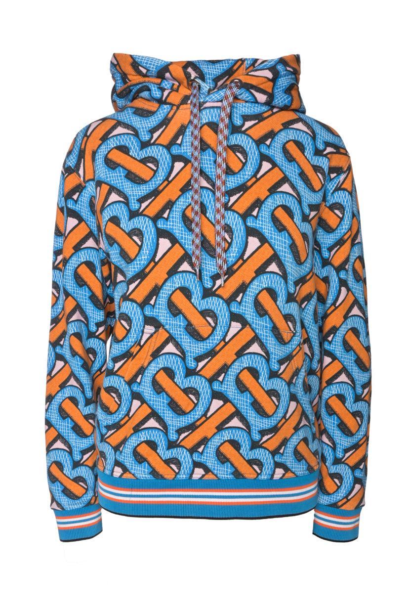 Burberry Size XS Men's Monogram Print Cotton Hoodie