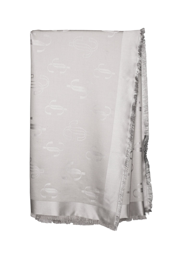 Jimmy Choo Emani Silk & Wool Jacquard Shawl