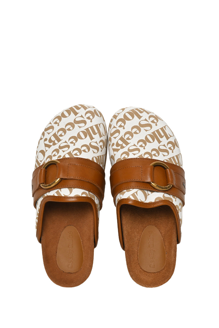 See by Chloe Size 36 Monogram Canvas Gema Mules