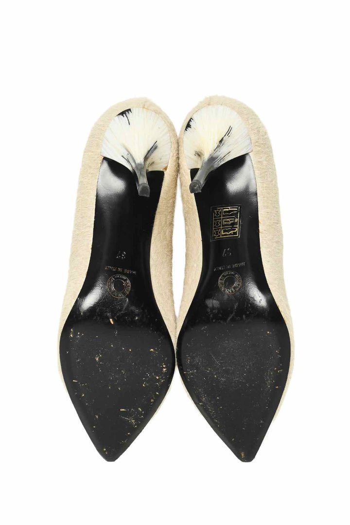 Dries Van Noten Size 37 Fur Pumps