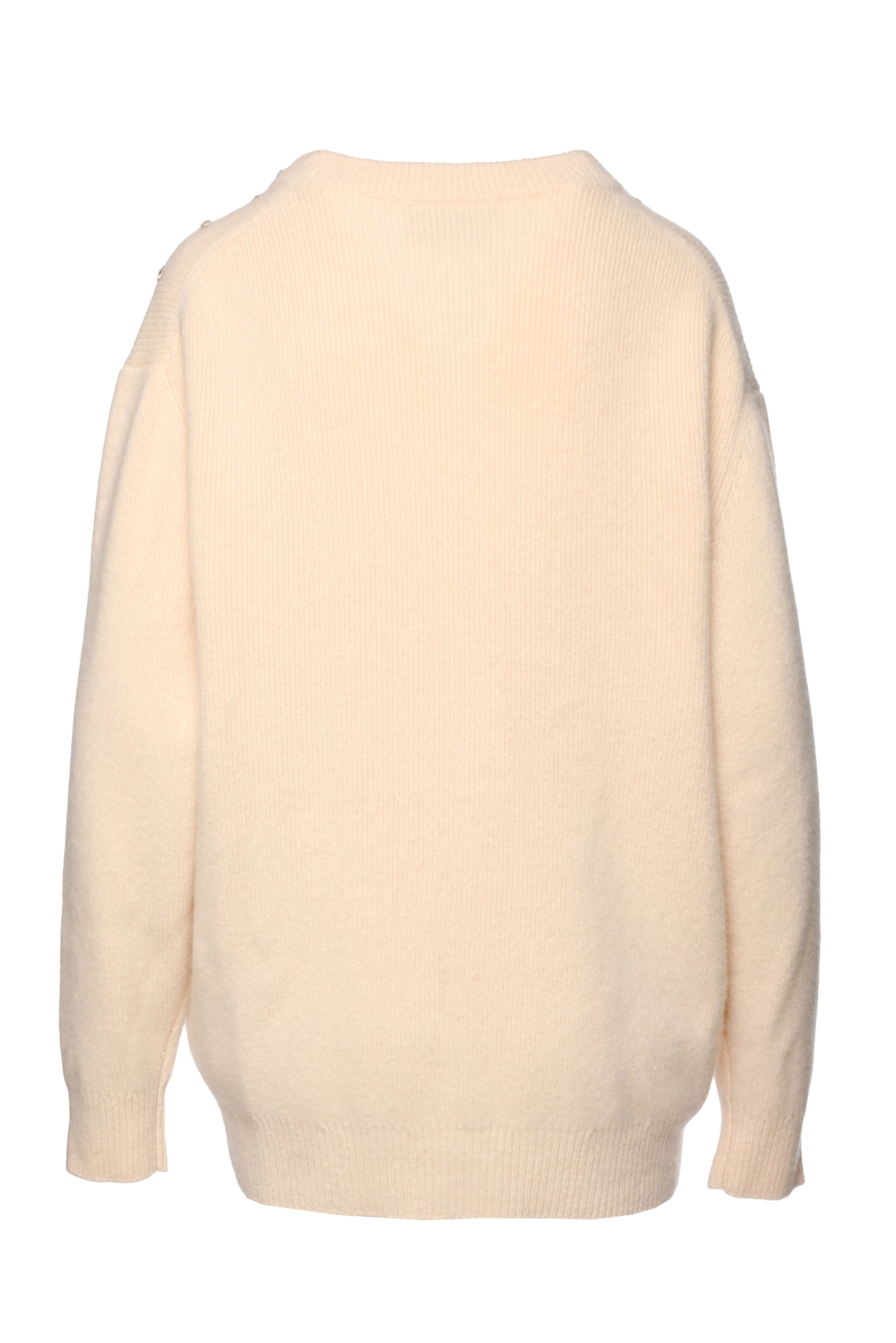 Christopher Kane Size M Embellished V-Neck Cashmere & Silk Sweater