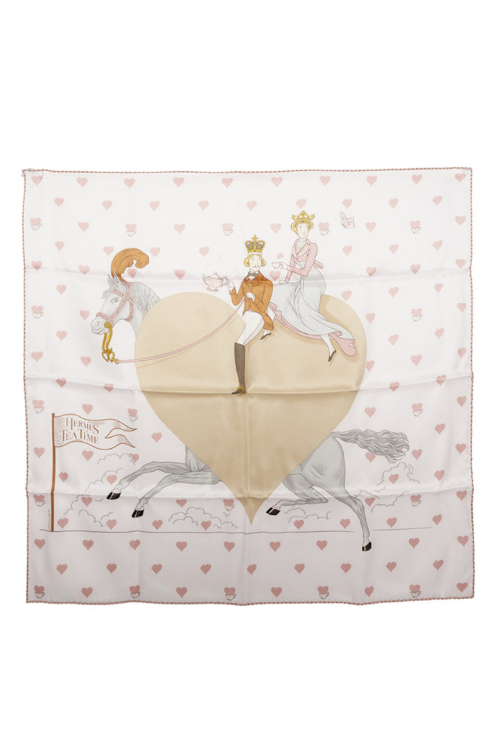 Hermes Tea Time Square Silk Scarf