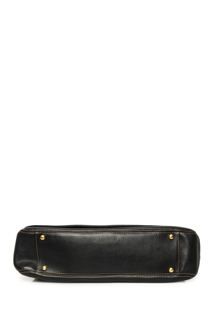 Chanel 2003-2004 Half Moon CC Shoulder Bag