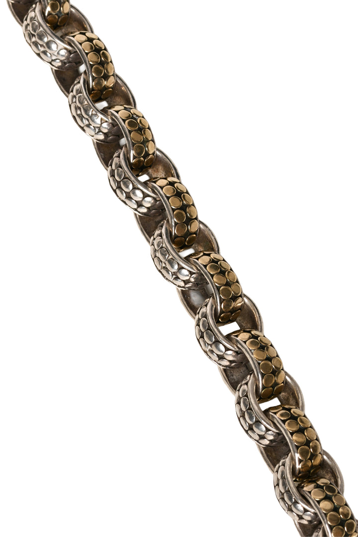 John Hardy 18K Yellow Gold & Silver Dot Collection Chain Link Bracelet