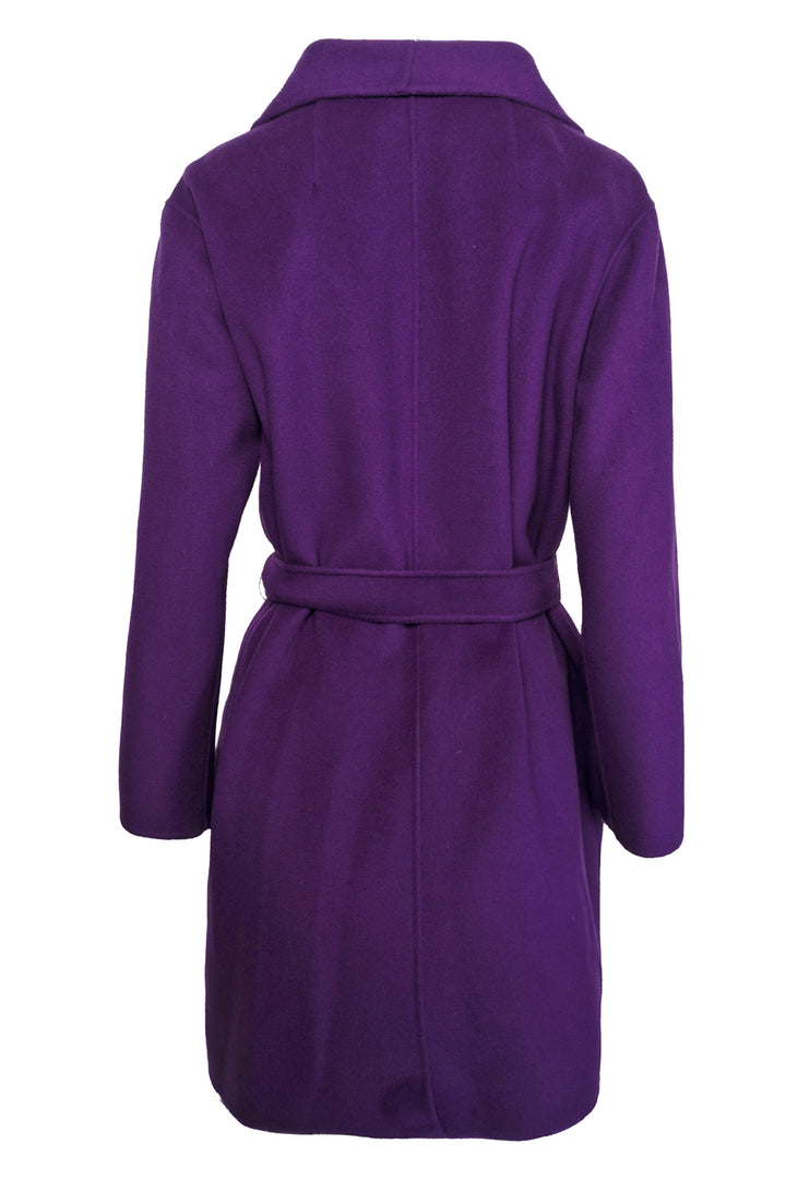 Weekend Max Mara Size 4 Virgin Wool Wrap Coat
