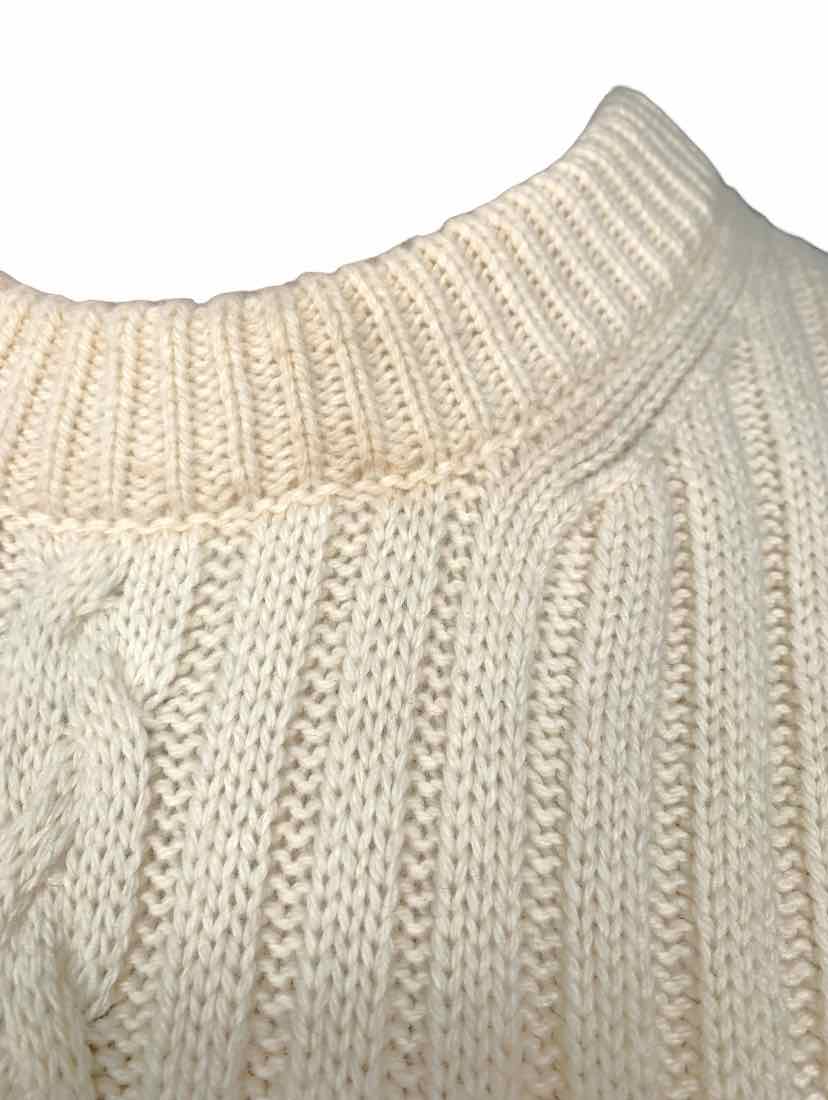 Alexander Mcqueen Size L Ribbed Cable Knit Sweater