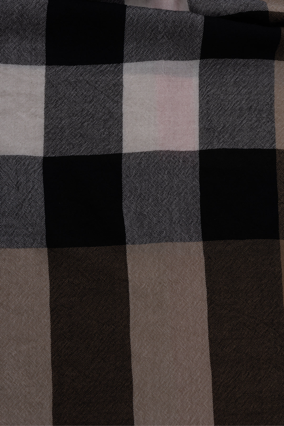 Burberry Check Print Wool Scarf