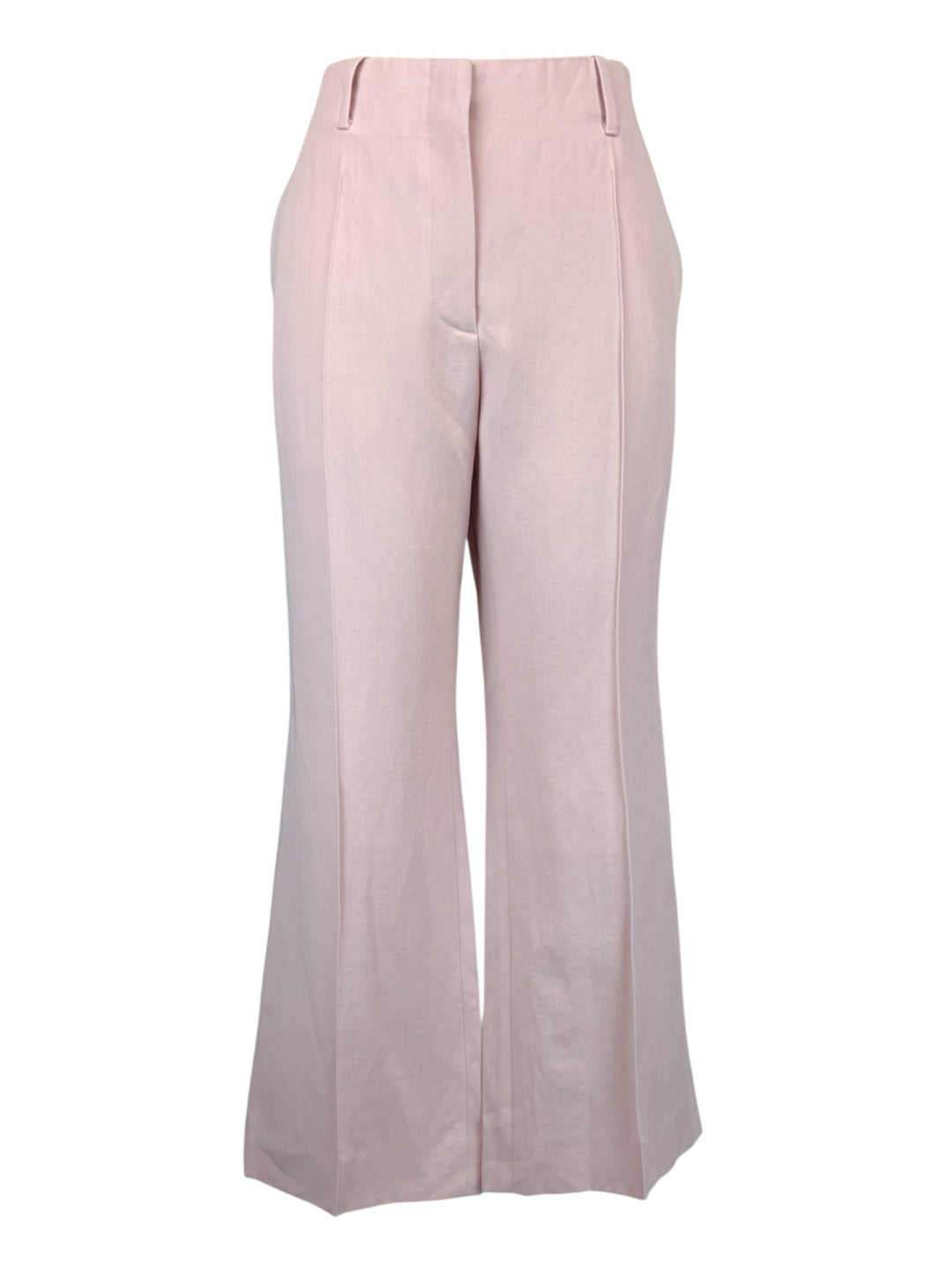 Dries Van Noten Size 40 Cropped Pleated Wool-Blend Twill Straight-Leg Pants