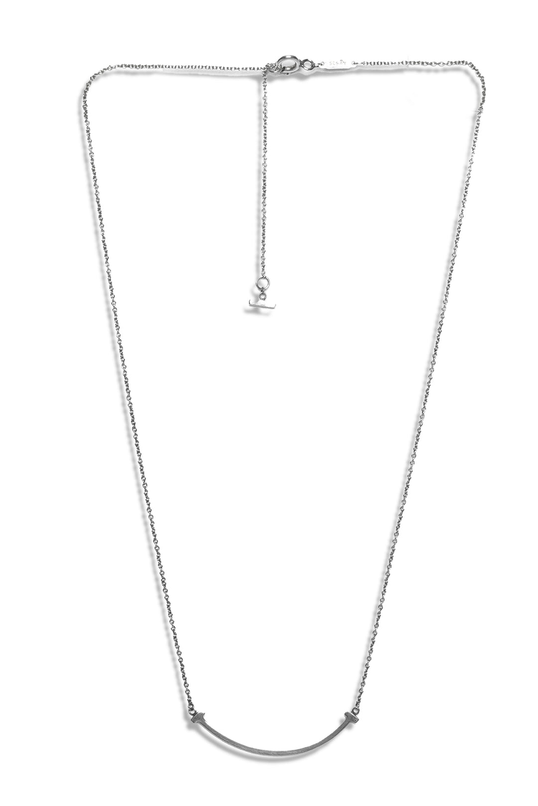 Tiffany Size OS Small T Smile Pendant Necklace