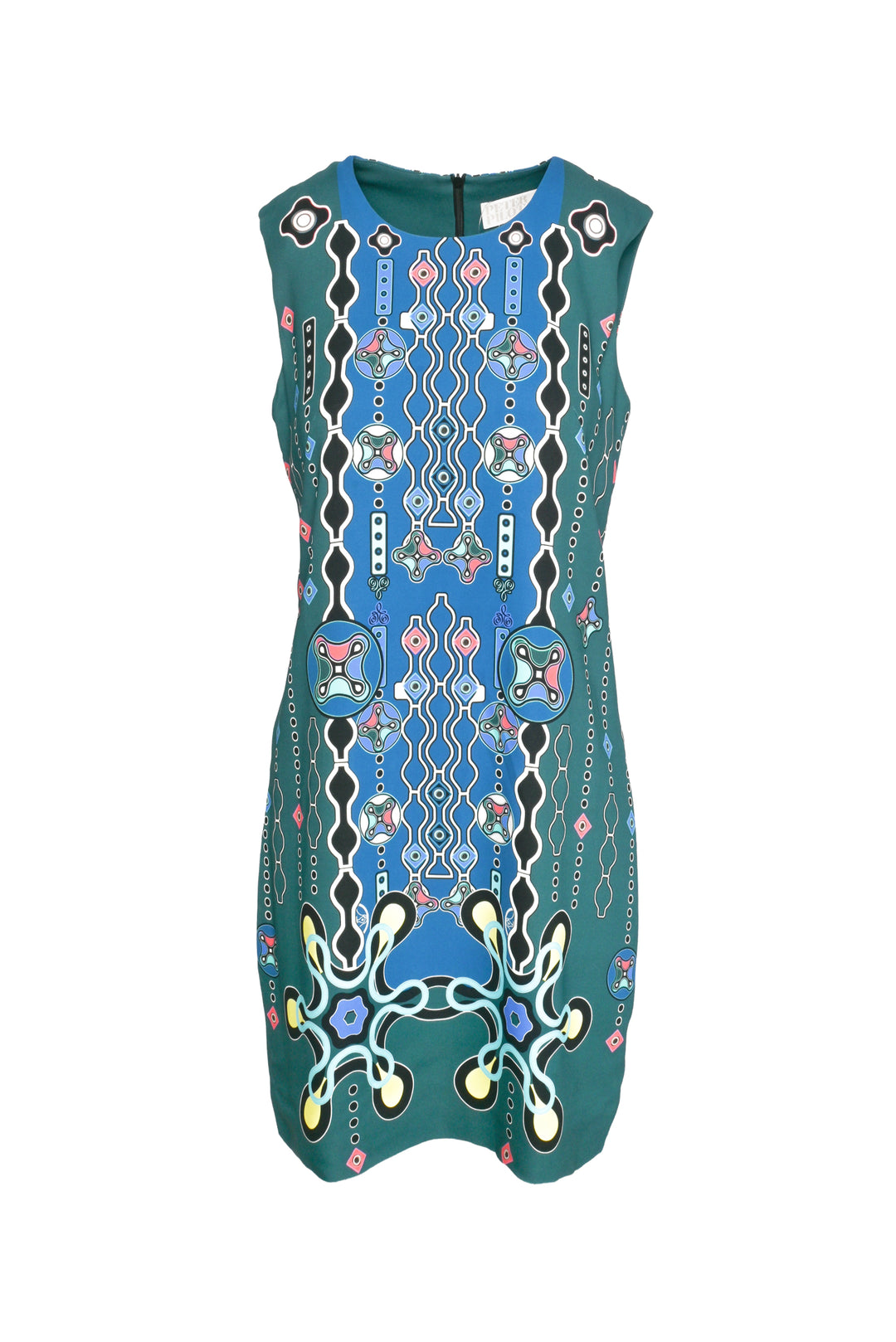 Peter Pilotto Size 10 Sleeveless Printed Midi Dress