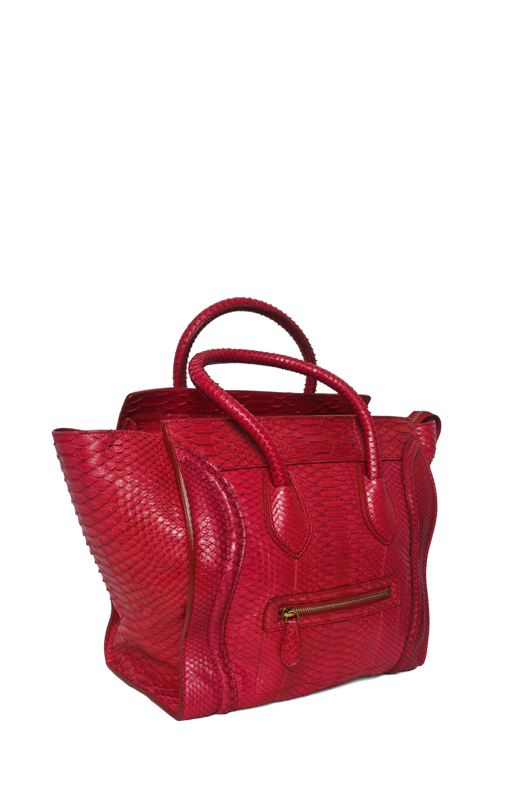 Celine Mini Python Luggage Tote