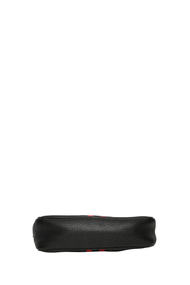 Prada Striped Leather Camera Bag Crossbody