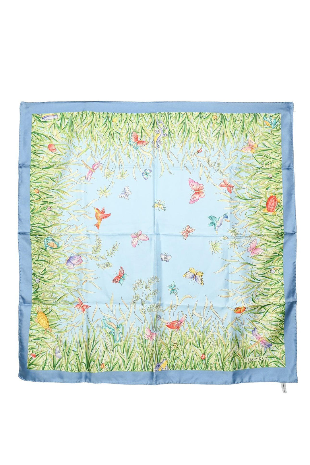 Tiffany & Co Printed Silk Square Scarf