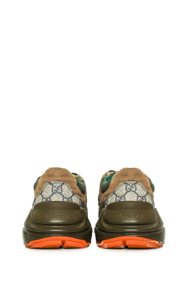 Gucci Size 6 Multicolour GG Monogram Rhyton Sneaker