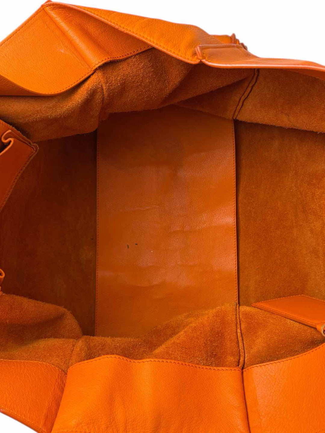 Balenciaga Large Orange Leather Tote Purse