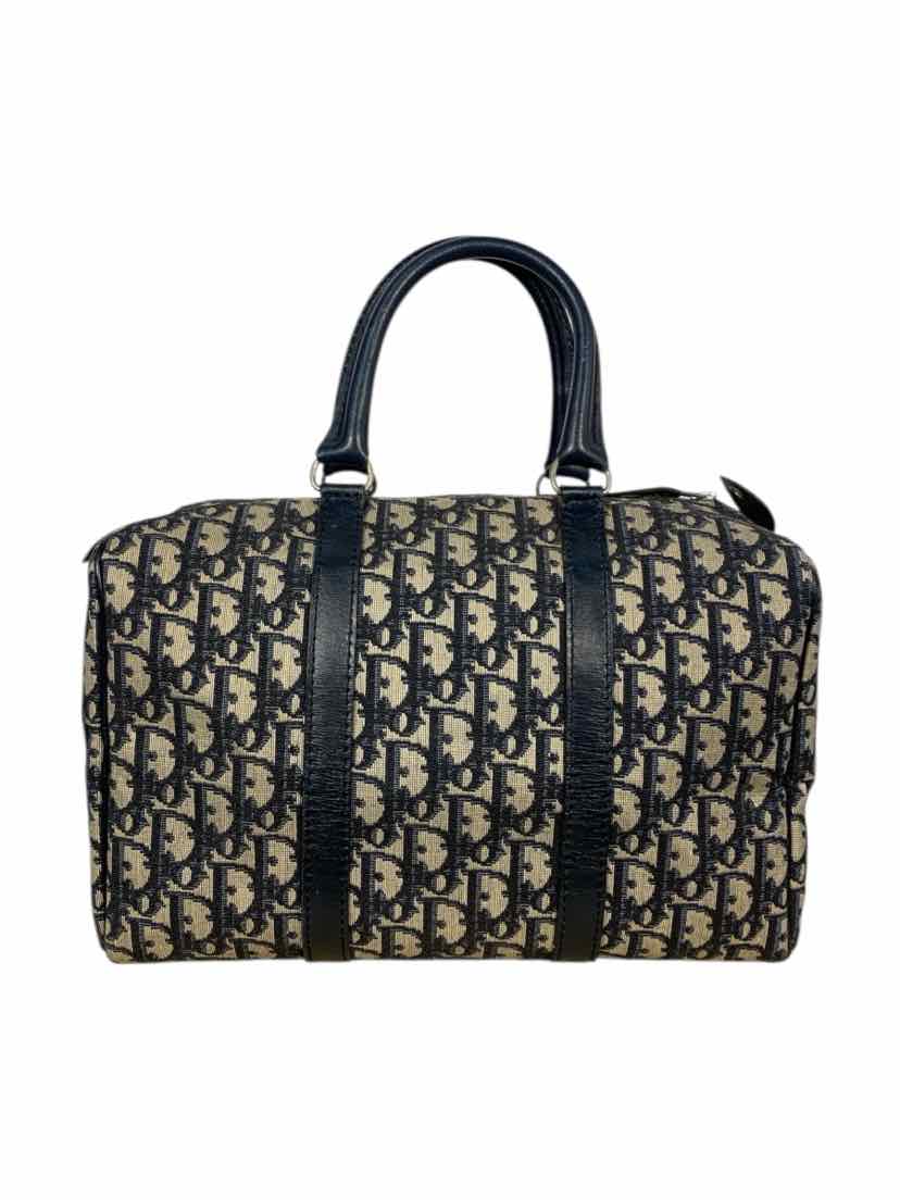Dior Vintage Trotter Boston Canvas Bag