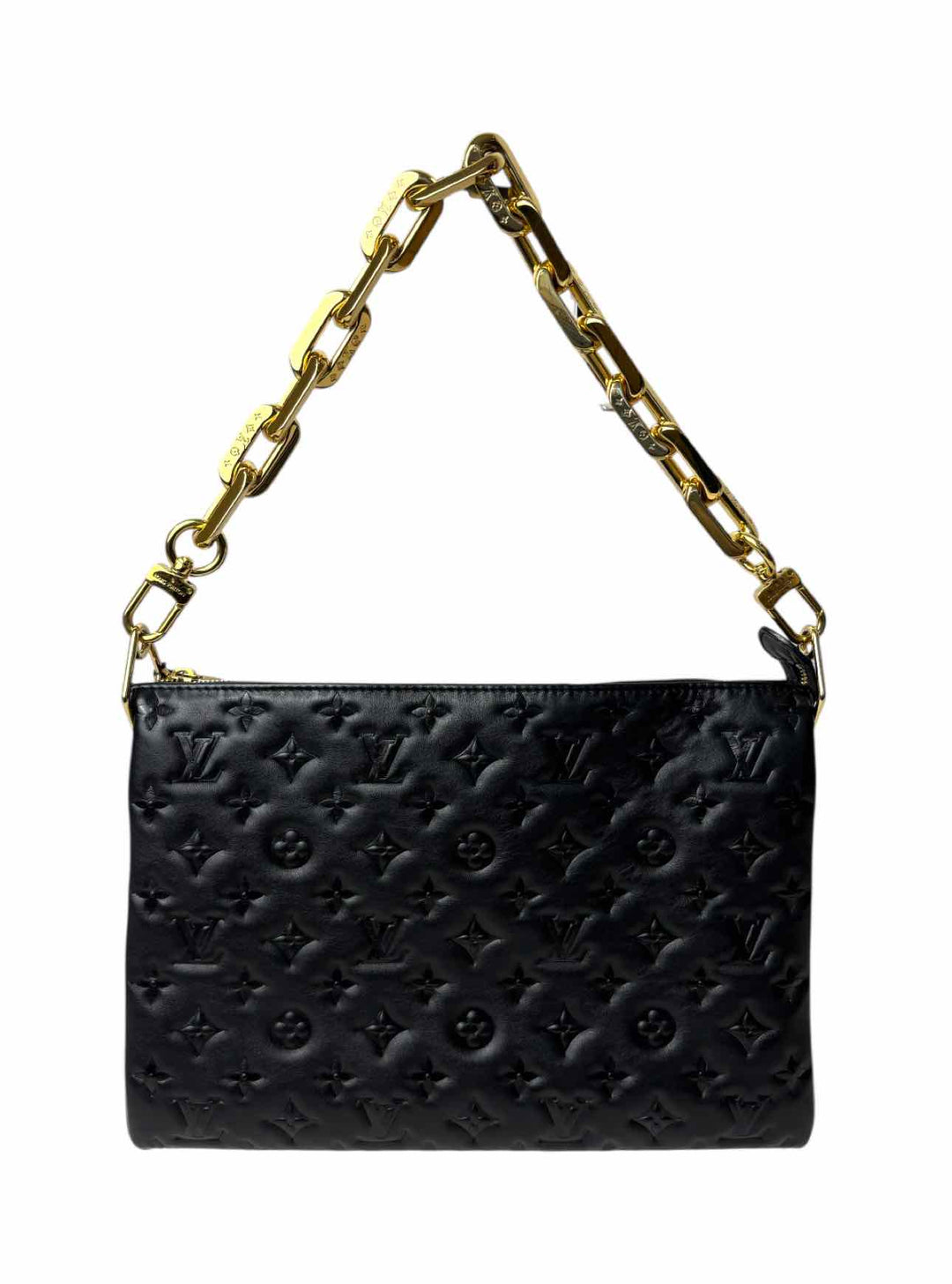 Louis Vuitton Coussin MM Monogram Embossed  Leather Purse