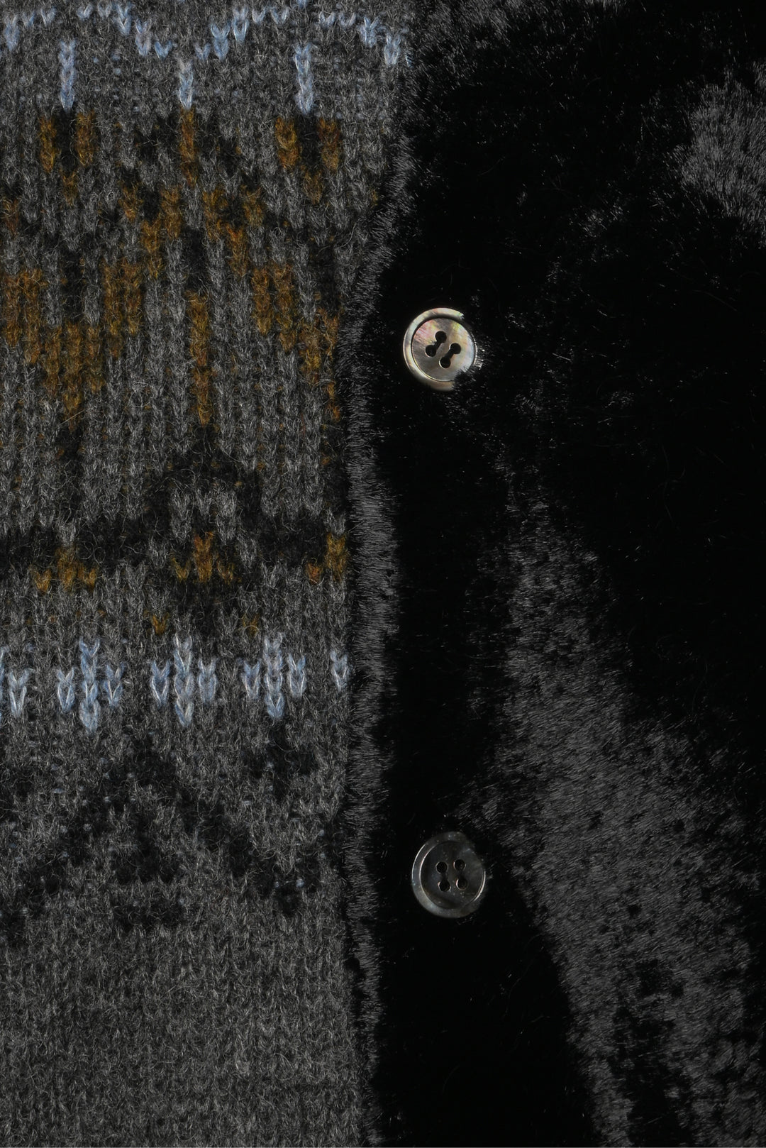 Junya Watanabe Size S Mixed Media Knit Cardigan