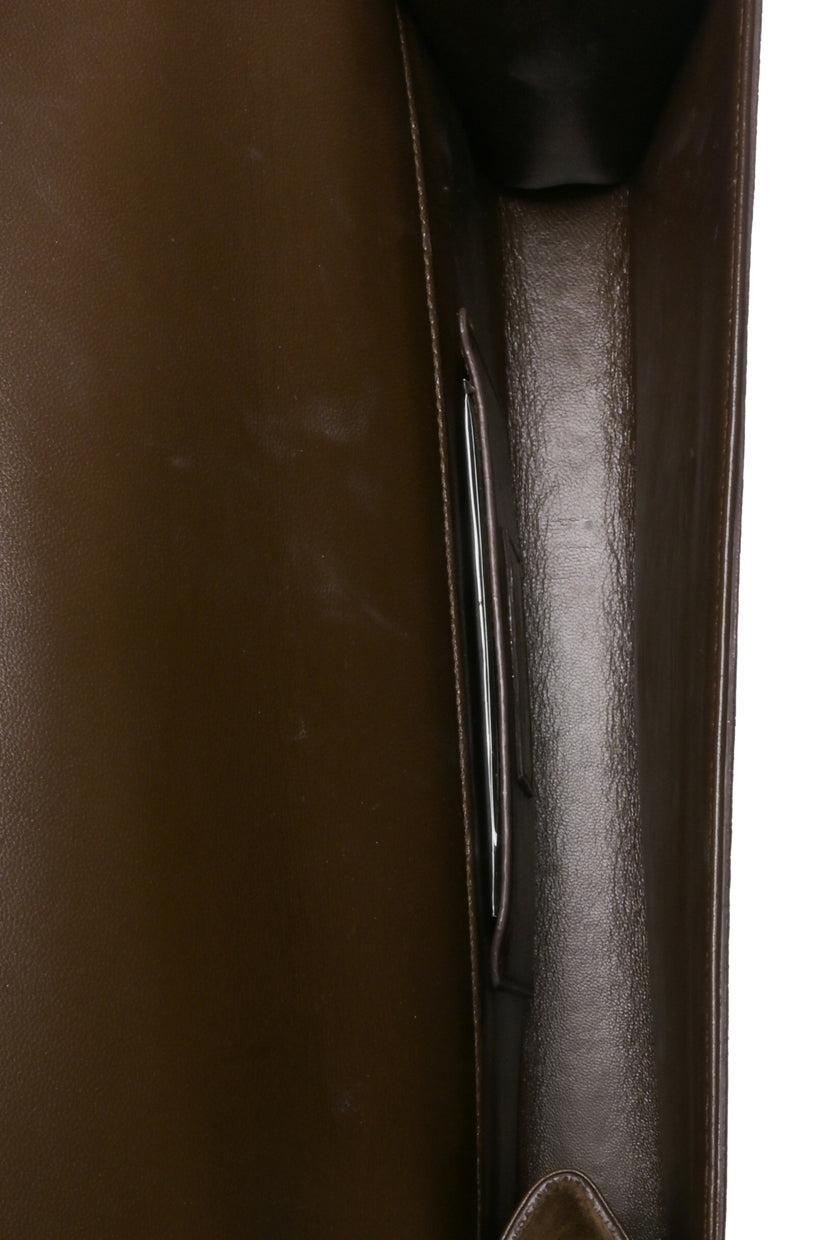 Saint Laurent Cassandre Tassel Suede Clutch