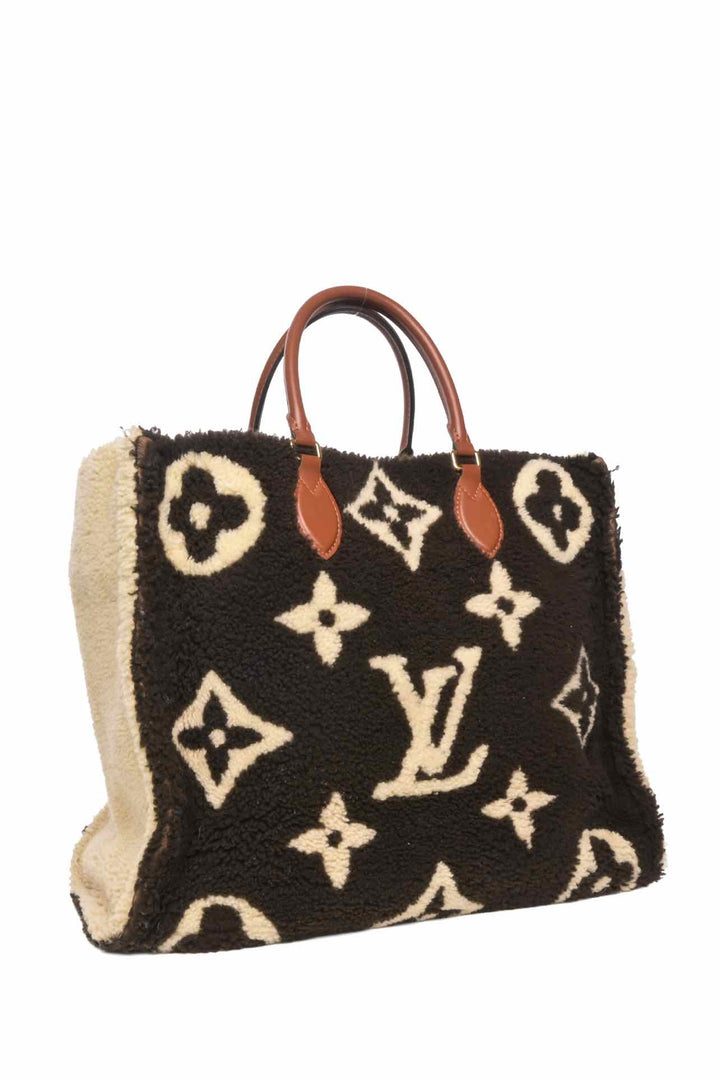 Louis Vuitton Limited Edition Monogram Fleece Teddy Onthego GM Tote