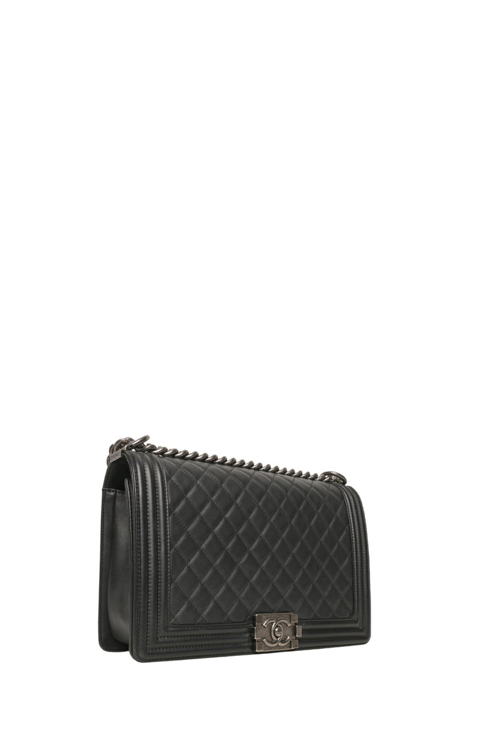 Chanel Quilted Lambskin Medium Boy Bag
