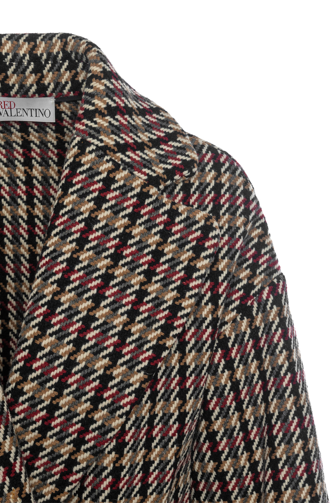 Red Valentino Size 36 Double Breasted Checked Coat