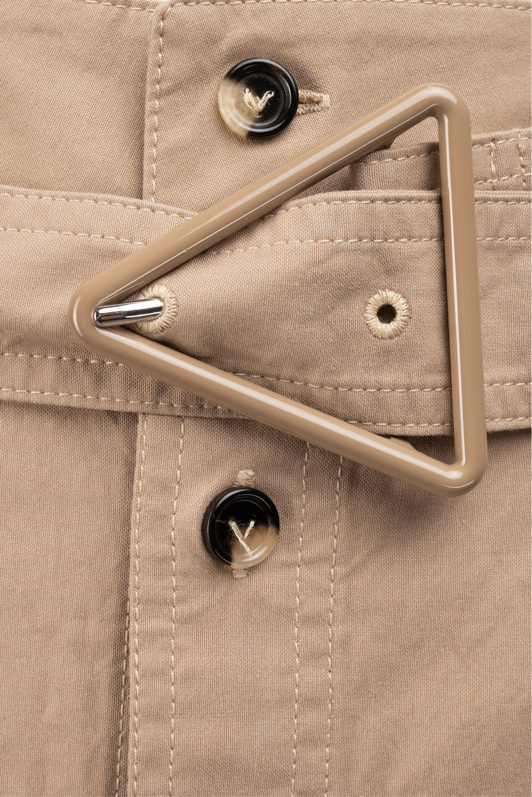 Bottega Veneta Size 4 Belted Cotton Midi Skirt