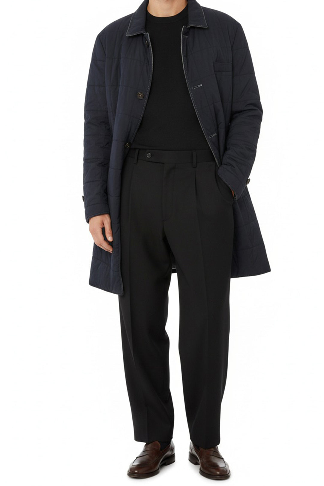 Brunello Cucinelli Size 40 Men's Cashmere & Nylon Reversible Coat