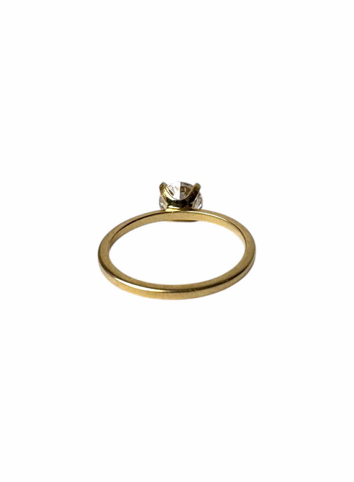 Pandora Size 7 14K Gold Ring with 1 CT Lab Grown Diamond