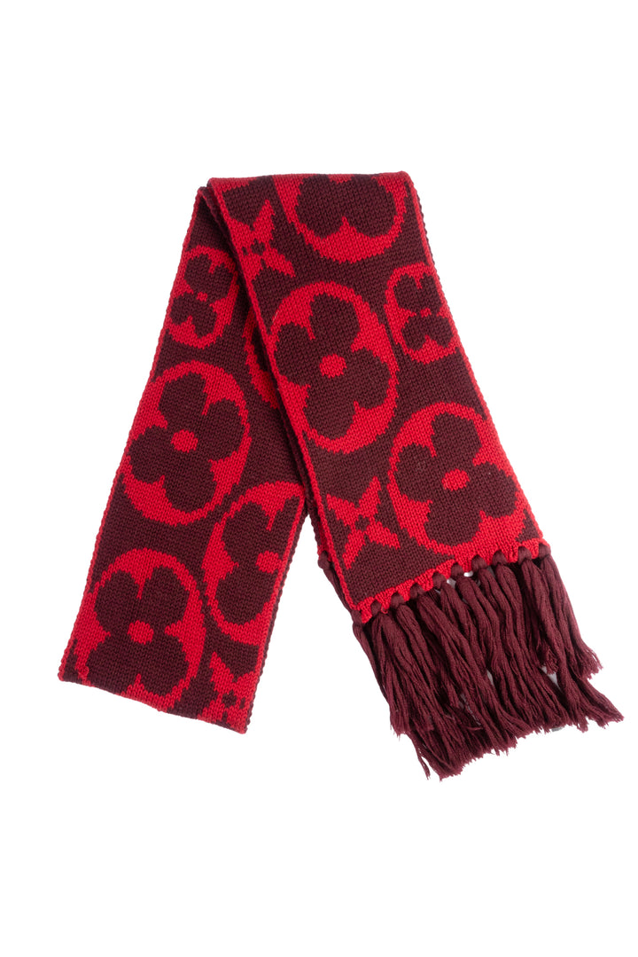 Louis Vuitton Grand Froid Monogram Wool Scarf