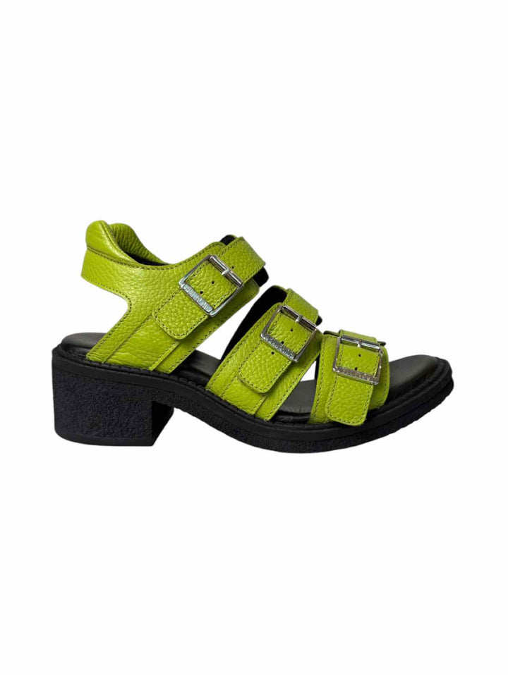 Fluevog Size 9 Dawdler Triple Strap Leather Sandals