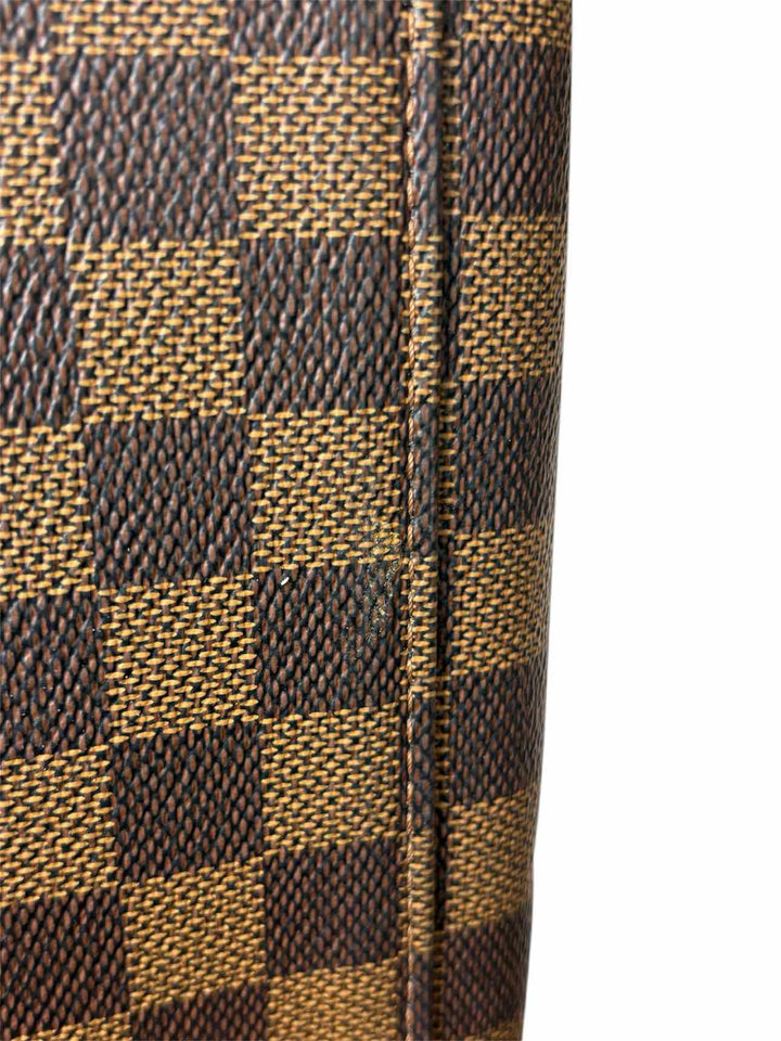 Louis Vuitton Cuir Taurillon Damier Ebene Normandy Magnolia Purse