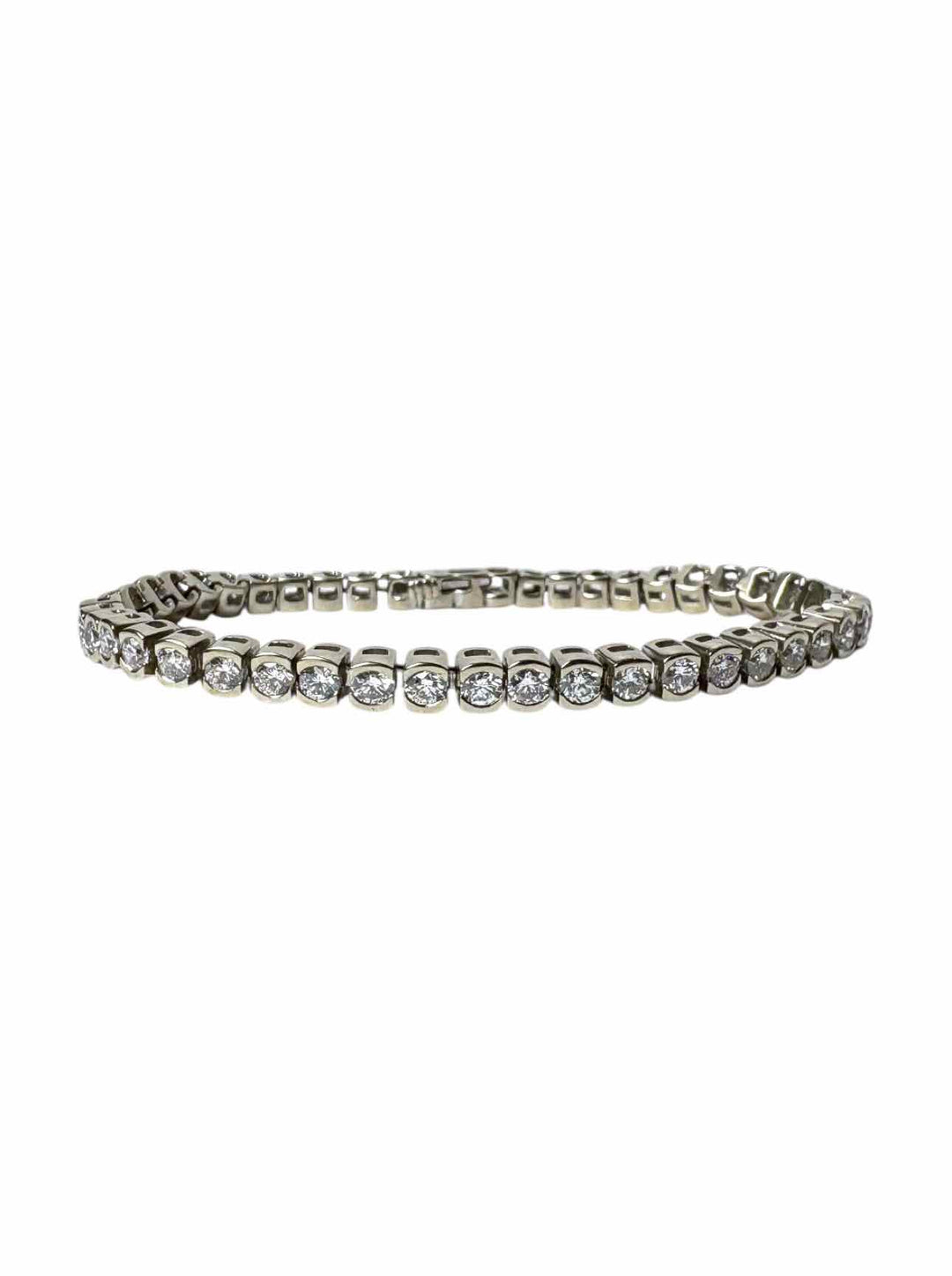 14K White Gold Diamond Tennis Bracelet