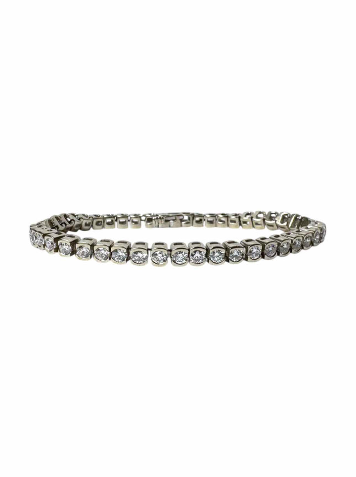 14K White Gold Diamond Tennis Bracelet