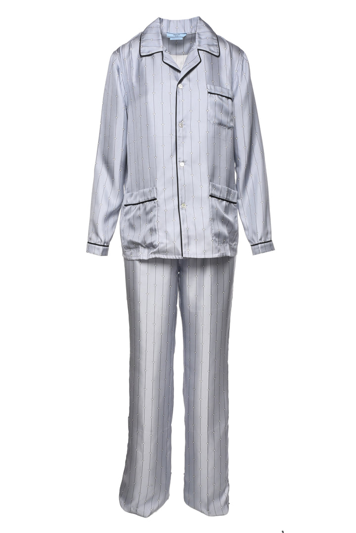 Prada Size S Silk Triangle Pajama Set