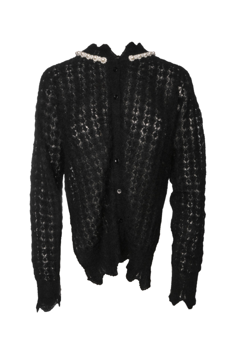 Simone Rocha Size S Mohair-Blend Embellished Cardigan