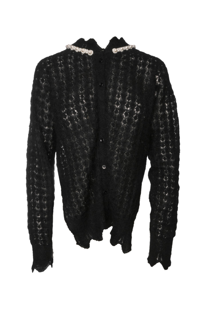 Simone Rocha Size S Mohair-Blend Embellished Cardigan