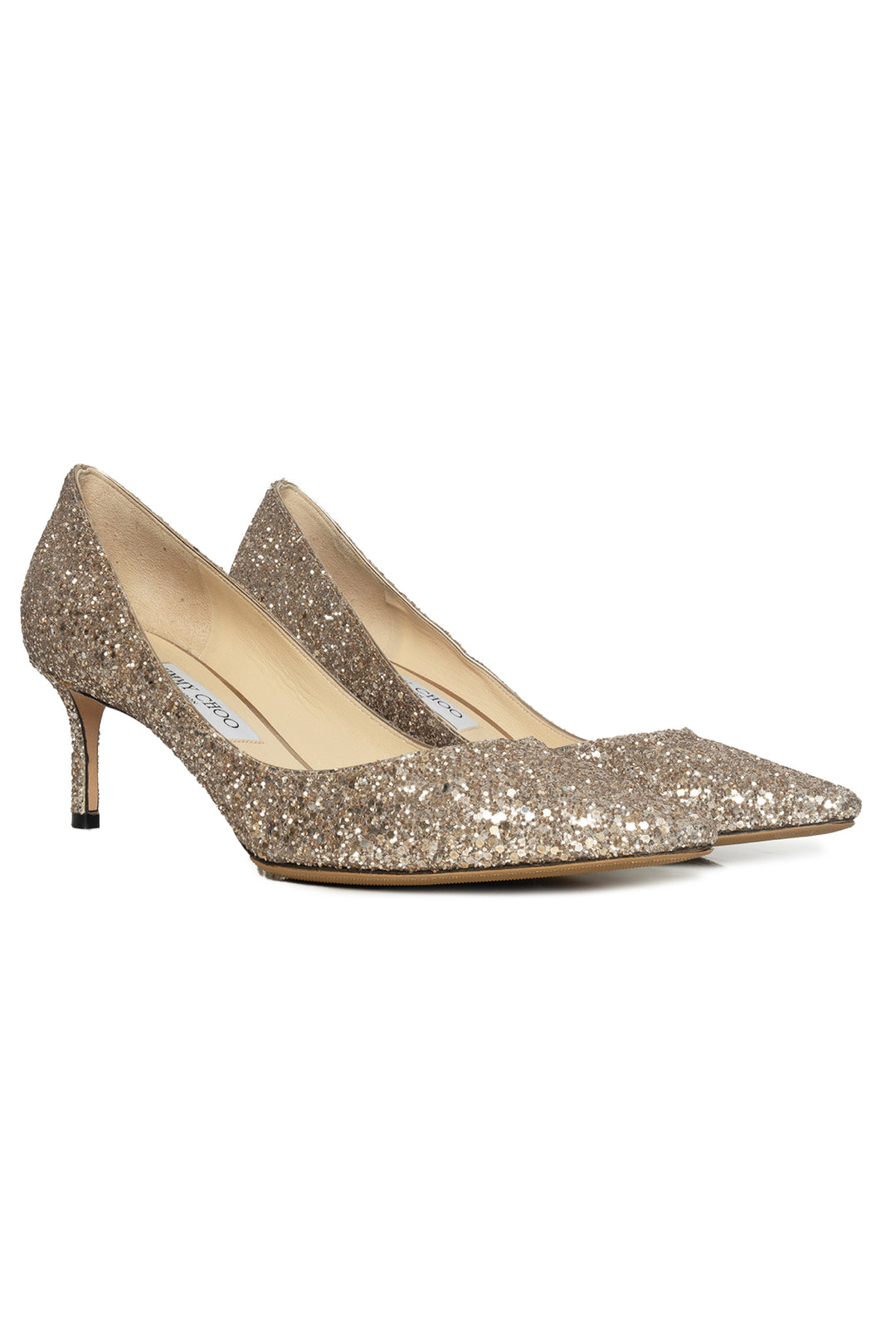 Jimmy Choo Size 40.5 Glitter Pumps