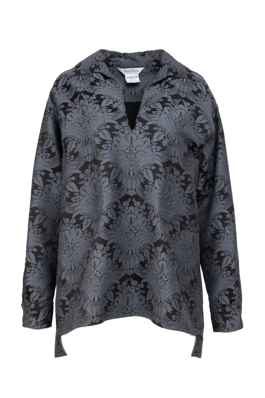 Max Mara Size 4 Anemone Jacquard Shirt