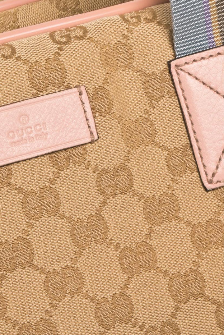 Gucci GG Monogram Web Medium Collapsable Carry On Duffle Bags