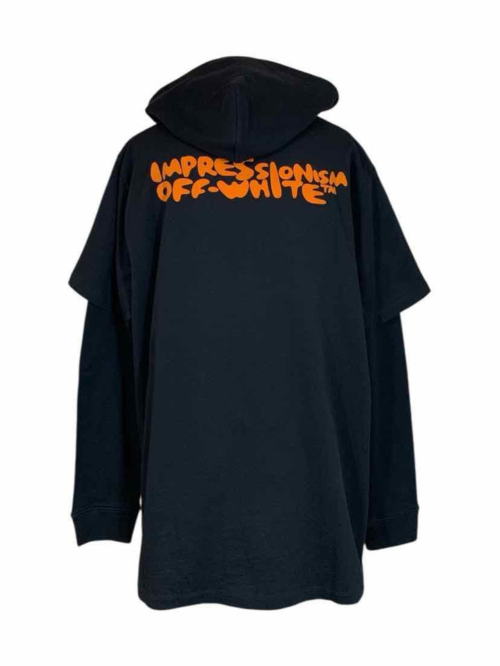 OFF-WHITE Size L Men's Bubble Font T-shirt Hoodie