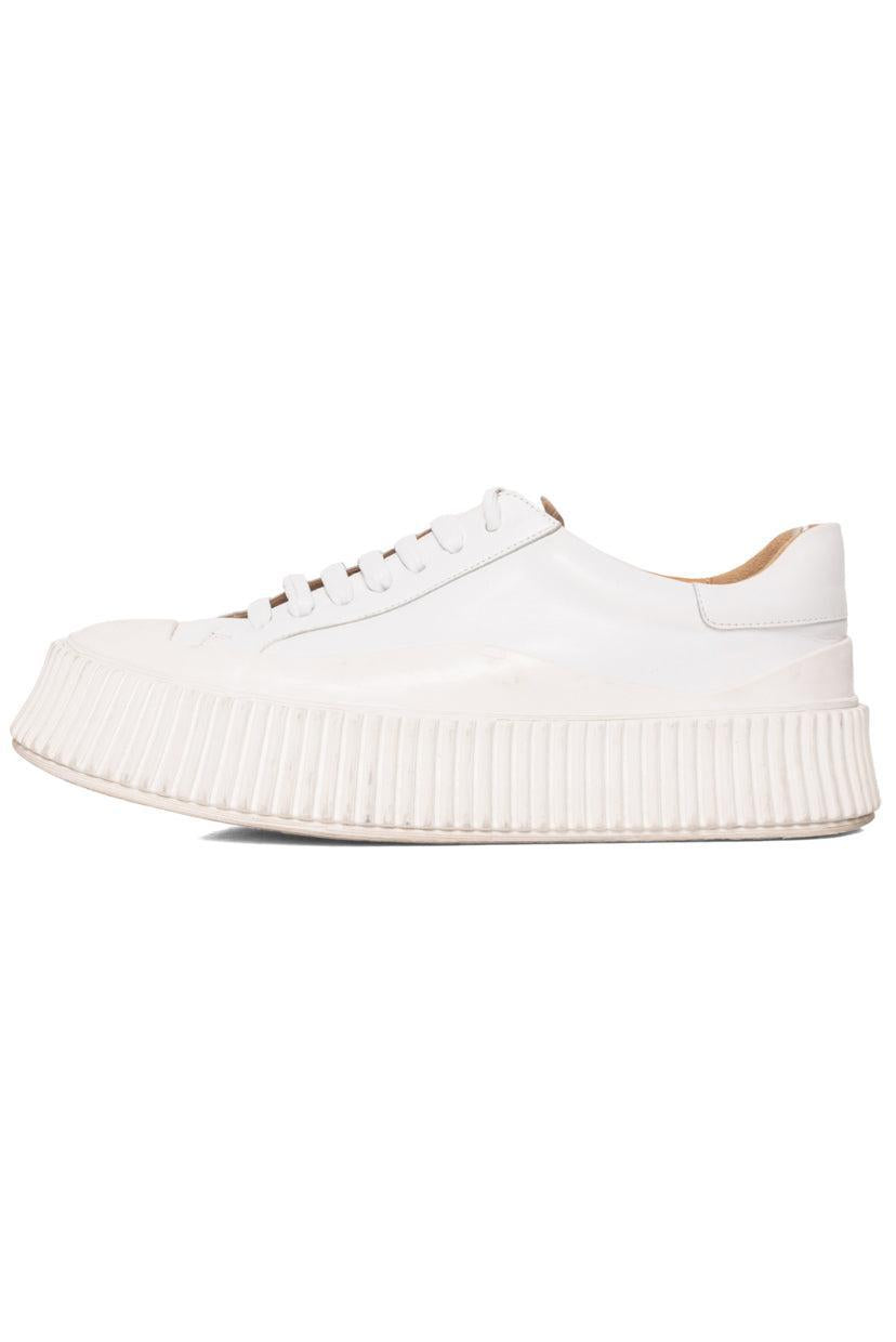 Jil Sander Size 37 Low Top Platform Sneaker
