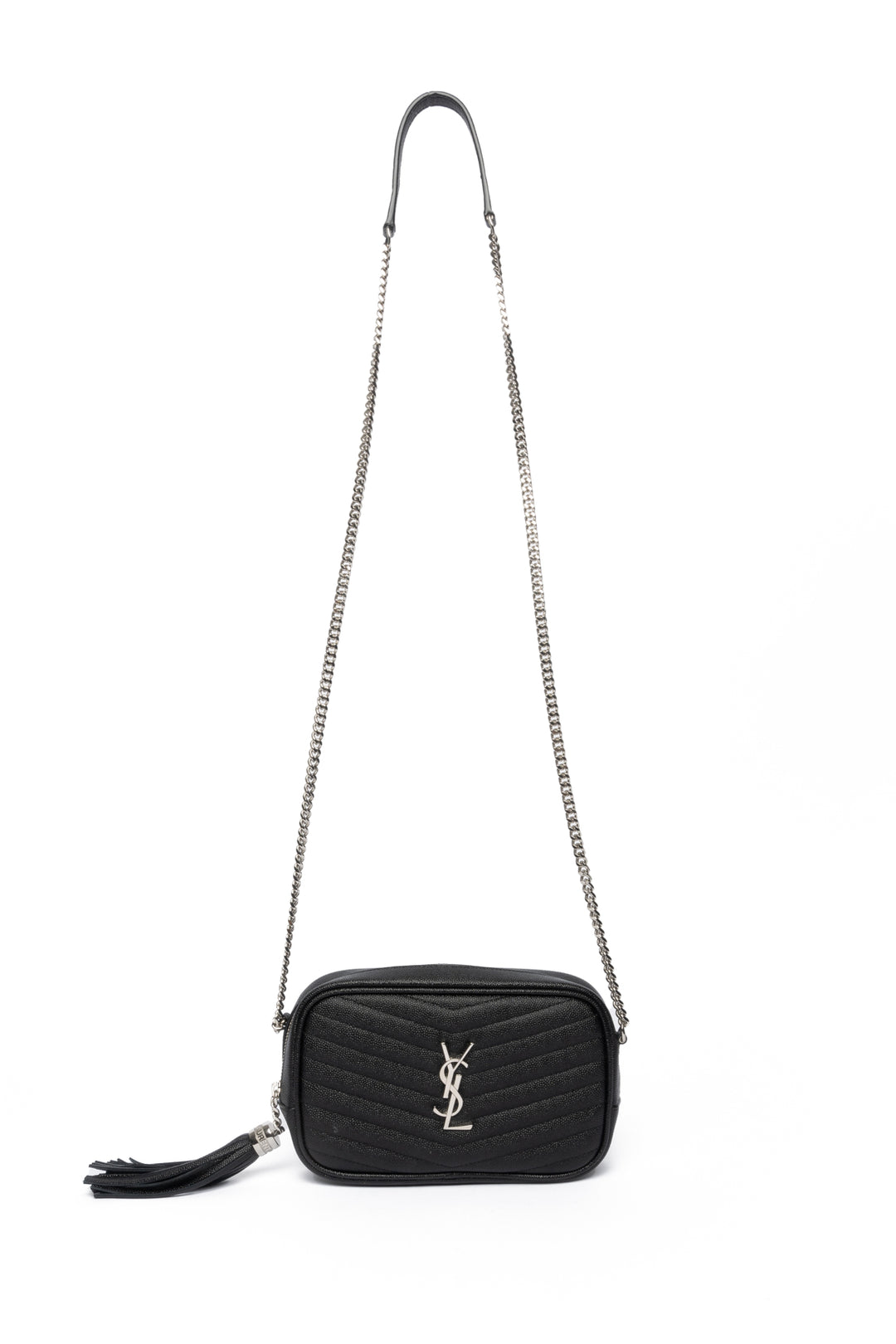 Saint Laurent 2021 Mini Lou Matelasse Camera Crossbody Bag