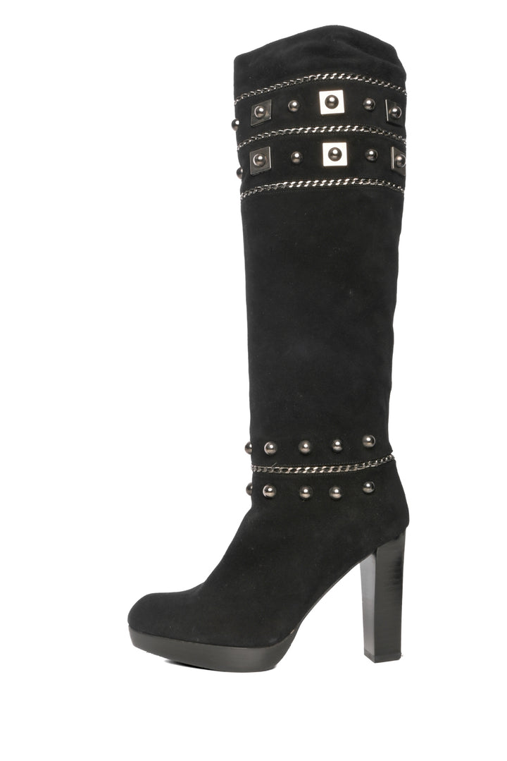 Stuart Weitzman Size 9 Stadium Studded Suede Boots