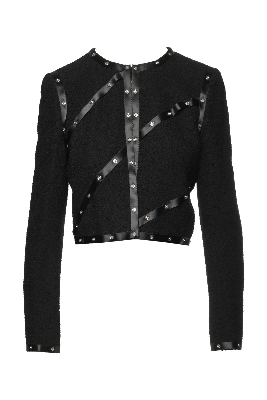 Chanel Size 40 2003 Snap Collection Cropped Wool Jacket