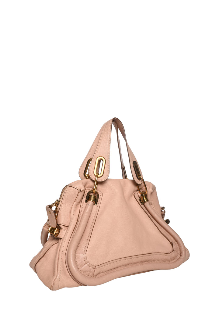 Chloe Leather Medium Paraty Shoulder Bag