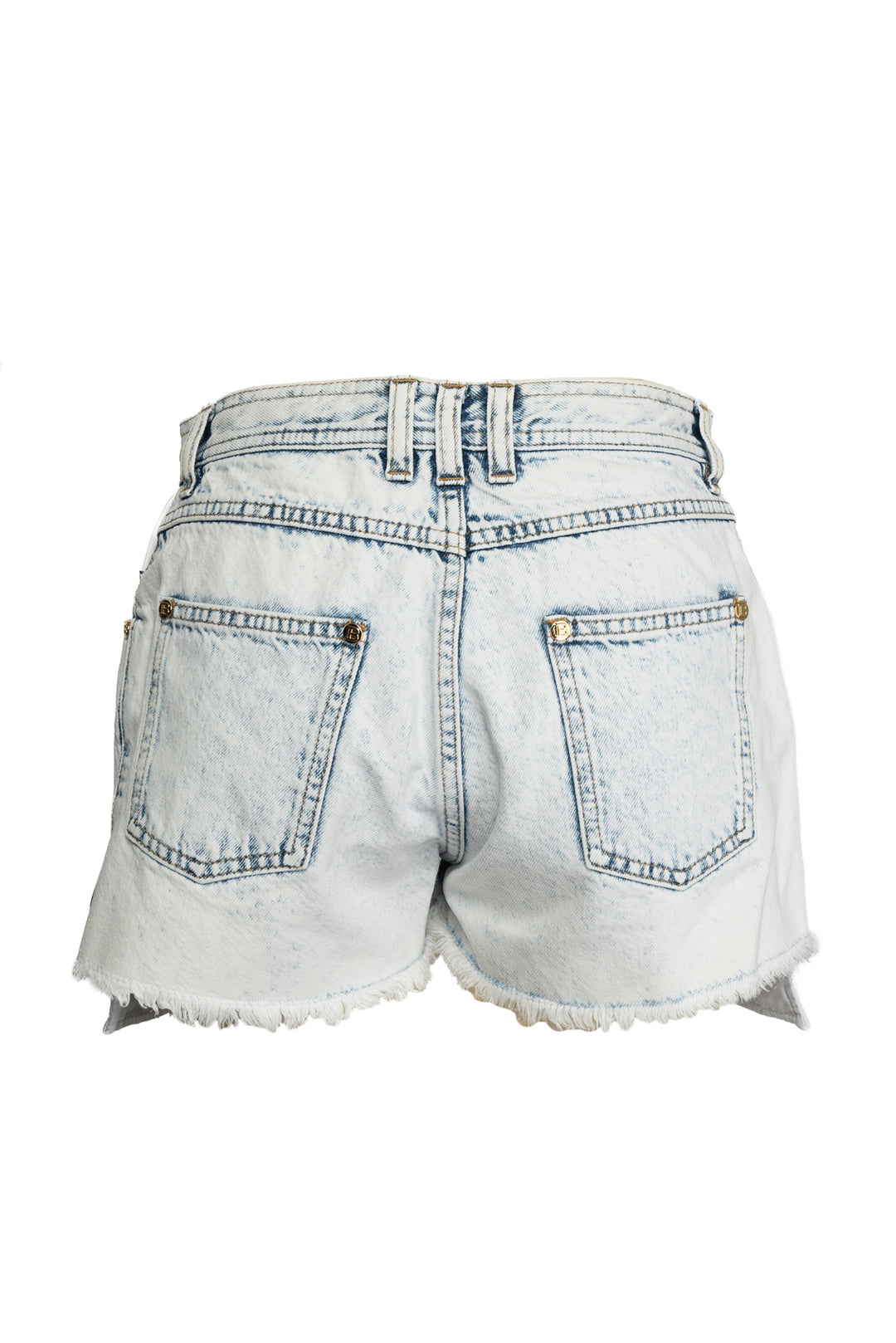 Balmain Size 38 Denim Shorts